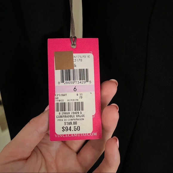 Vince Camuto Black Cut Out Dress with Flounce Sleeves - Picture 9 of 10